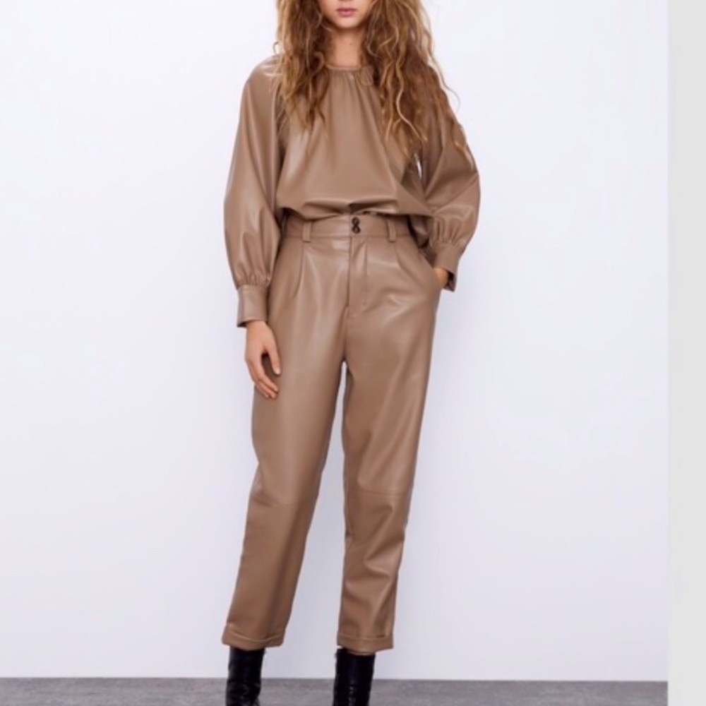 NWT ZARA Faux Leather Set!